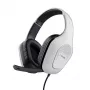 Trust GXT 415PS ZIROX ausinės su laidu, ant galvos dedamas lankelis, žaidimams, juodos, baltos