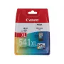 “Canon CL-541 XL” rašalo kasetė 1 vnt. Originali didelės (XL) talpos žalsvai mėlyna, rausvai raudona, geltona