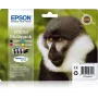 Epson Monkey Multipack 4 spalvų T0895 DURABrite Ultra rašalas, juoda, žalsvai mėlyna, purpurinė, geltona, 5,8 ml, 3,5 ml, 1 vnt., kelių pakuočių rinkinys