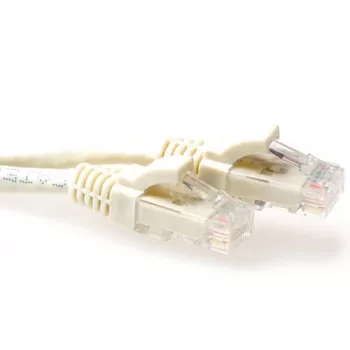 ACT 0,25 m U/UTP CAT6 komutacinis kabelis, nesugriebiamas, su RJ45 jungtimis, dramblio kaulo spalvos