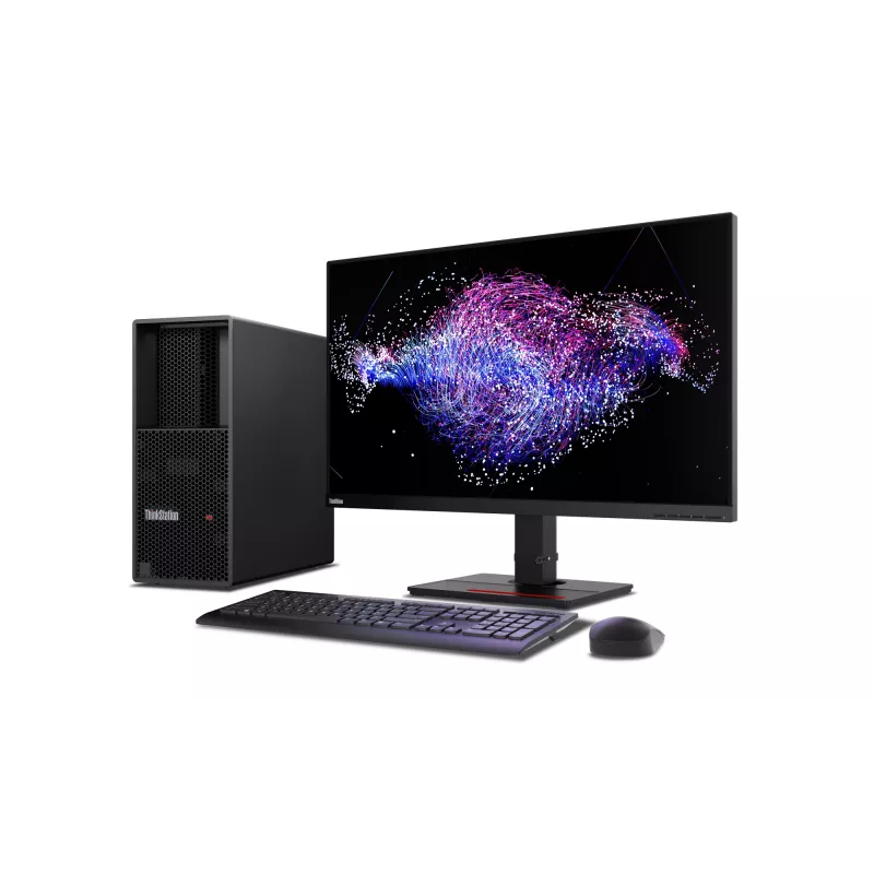 Lenovo ThinkStation P3 Tower Gen 2 Intel Core Ultra 7 265K 64 GB DDR5-SDRAM 1 TB SSD Windows 11 Pro Darbo stotis juoda