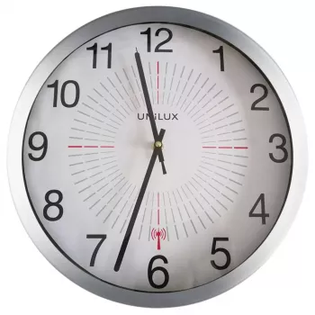 Kvarcinis sieninis laikrodis Unilux Outdoor Round — 35,5 cm skersmuo, AA baterija, 1,5 V
