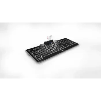 Laidinė Cherry CHERRY KC 1000 SC pilno dydžio USB klaviatūra, QWERTY, 109 klavišai, 1,8 m laidas, juoda