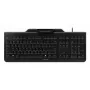 Laidinė Cherry CHERRY KC 1000 SC pilno dydžio USB klaviatūra, QWERTY, 109 klavišai, 1,8 m laidas, juoda