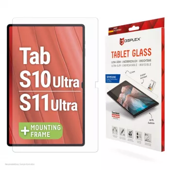 Displex planšetinio kompiuterio stiklas (9H), skirtas Samsung Galaxy Tab S10 Ultra/S11 Ultra, Eko montavimo rėmelis, nedūžtantis