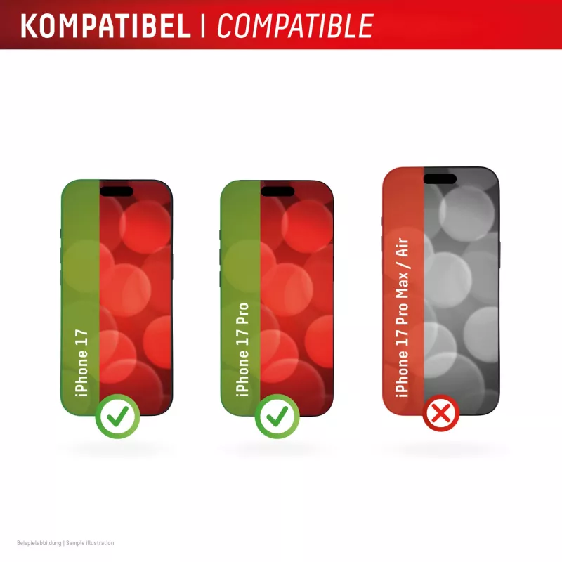 Displex Smart Glass (9H) Apple iPhone 17/17 Pro, tvirtinimo lipdukas, nedūžtamas