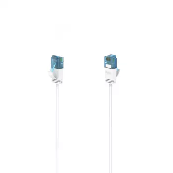 Hama Flexi-plonas tinklo kabelis baltas 3 m Cat6a U/UTP (UTP)