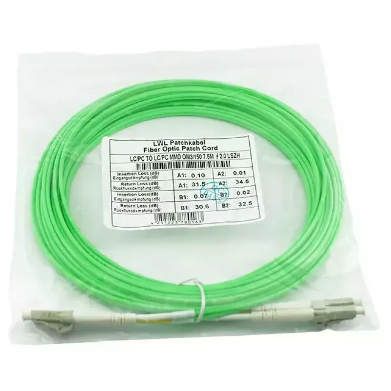 Šviesolaidinis kabelis BlueOptics SFP3131GU15MK LC OM5 15 m Žalias