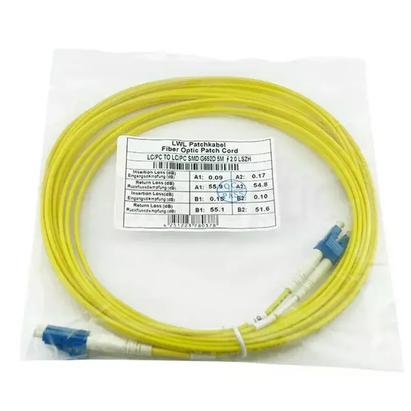 InfiniBand / šviesolaidinis kabelis BlueOptics SFP3131BU30MK 30 m LC Geltonas
