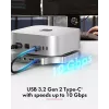 “ICY BOX” 7 viename USB Type-C prijungimo stotelė su M.2 NVMe lizdu