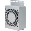 CPU aušintuvas SidabrinėSTONE RAC45-FC-801 kompaktiškas 80 mm ventiliatorius, sidabrinis/juodas