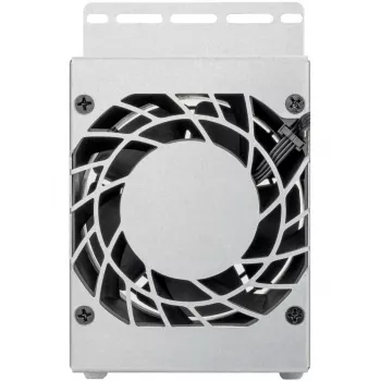CPU aušintuvas SidabrinėSTONE RAC45-FC-801 kompaktiškas 80 mm ventiliatorius, sidabrinis/juodas