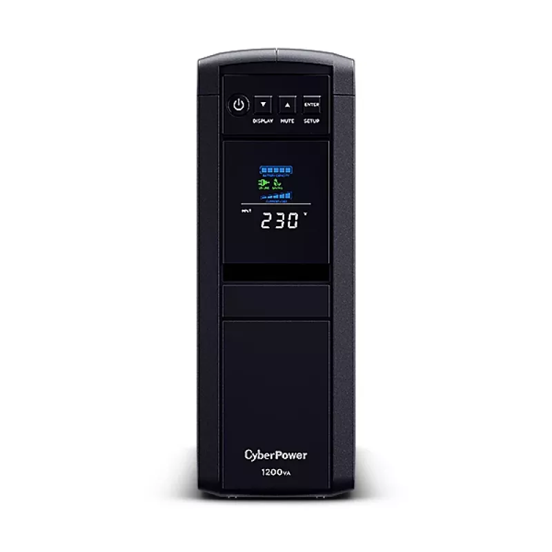CyberPower CP1200EIPFCLCD nepertraukiamo maitinimo šaltinis (UPS) Line-Interactive 1,2 kVA 720 W 6 kintamosios srovės lizdų