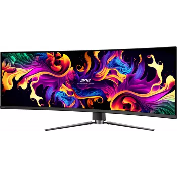 MSI MPG 491CQPX QD-OLED kompiuterio monitorius 124,5 cm (49 colių) 5120 x 1440 pikseliai Dual QHD juodas