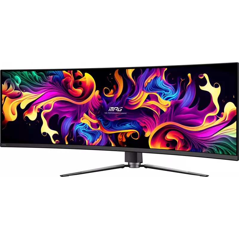 MSI MPG 491CQPX QD-OLED kompiuterio monitorius 124,5 cm (49 colių) 5120 x 1440 pikseliai Dual QHD juodas