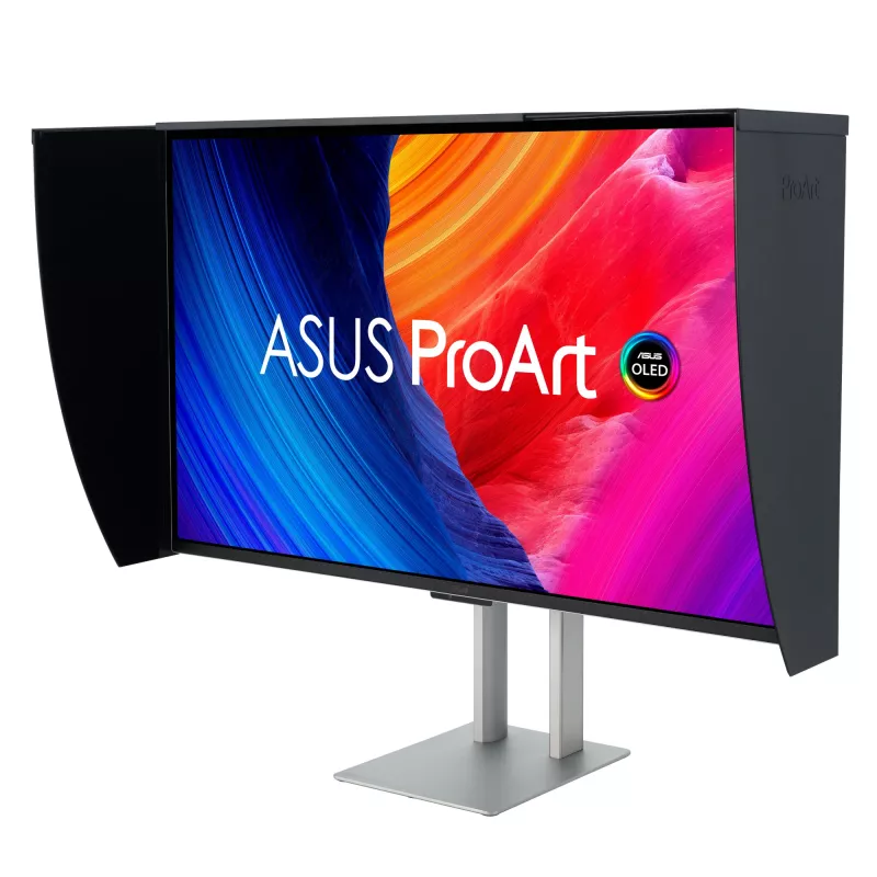 ASUS ProArt OLED PA32UCDMR-K kompiuterio monitorius 80 cm (31,5 colio) 3840 x 2160 pikselių 4K Ultra HD QD-OLED juoda, sidabrinė