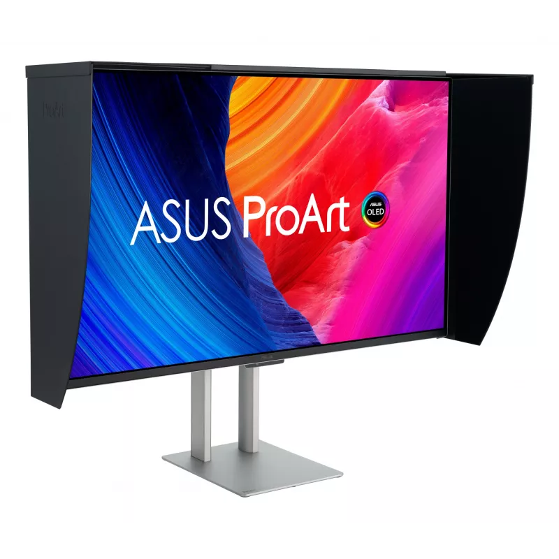 ASUS ProArt OLED PA32UCDMR-K kompiuterio monitorius 80 cm (31,5 colio) 3840 x 2160 pikselių 4K Ultra HD QD-OLED juoda, sidabrinė