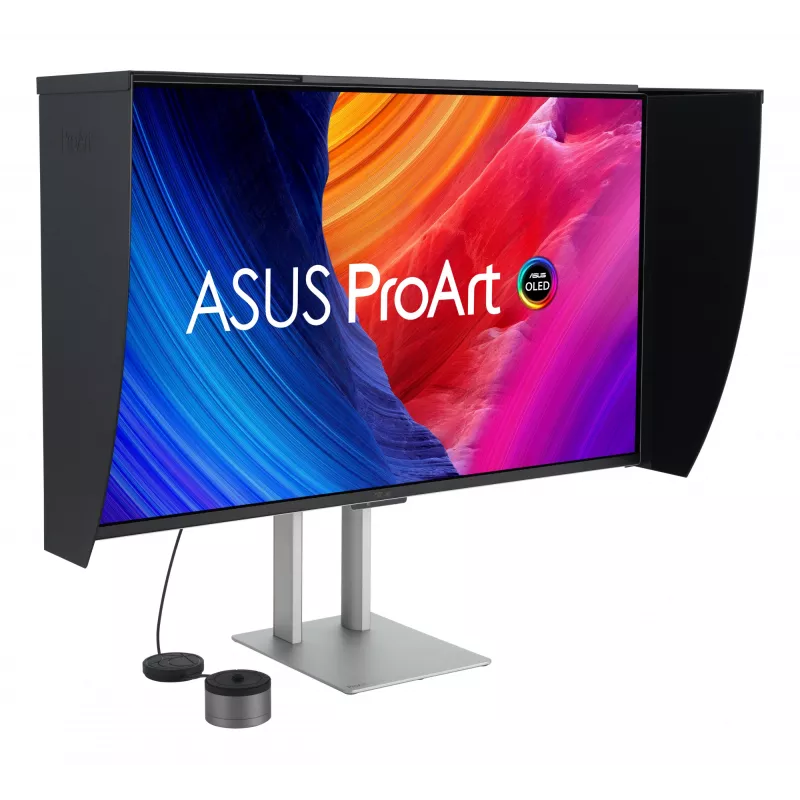 ASUS ProArt OLED PA32UCDMR-K kompiuterio monitorius 80 cm (31,5 colio) 3840 x 2160 pikselių 4K Ultra HD QD-OLED juoda, sidabrinė