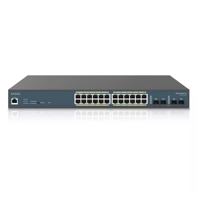 Valdomas komutatorius EnGenius FitSwitch 24 PoE 24x Gigabit Ethernet prievadai