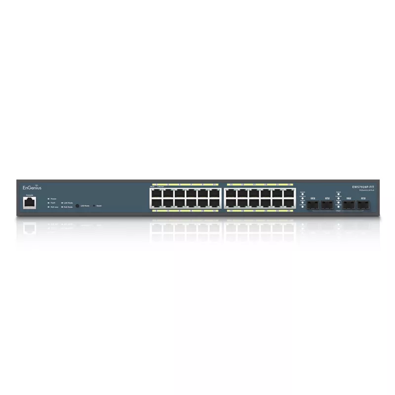 Valdomas komutatorius EnGenius FitSwitch 24 PoE 24x Gigabit Ethernet prievadai