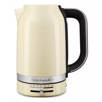 KitchenAid 5KEK1701EAC elektrinis virdulys 1,7 L 2400 W Juoda, Kreminė, Nerūdijantis plienas