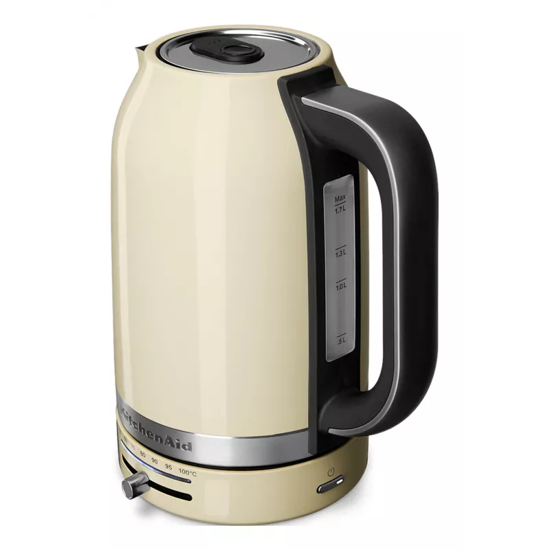 KitchenAid 5KEK1701EAC elektrinis virdulys 1,7 L 2400 W Juoda, Kreminė, Nerūdijantis plienas
