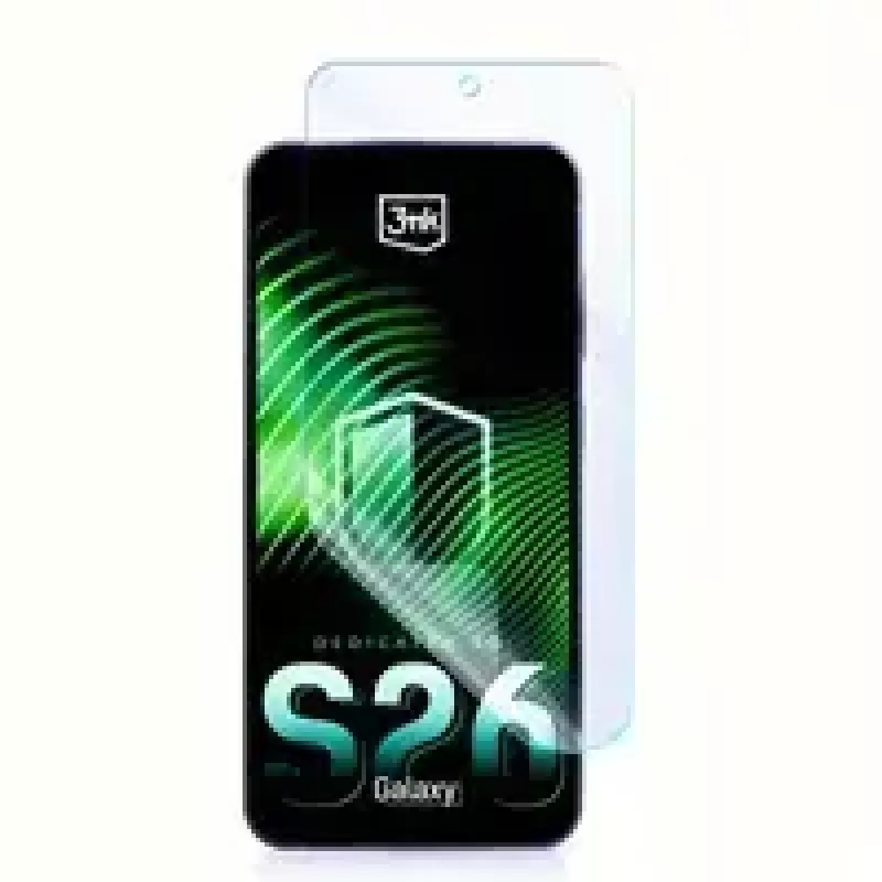 Grūdinto hibridinio stiklo ekrano apsauga 3MK FlexibleGlass, skirta Samsung Galaxy S26