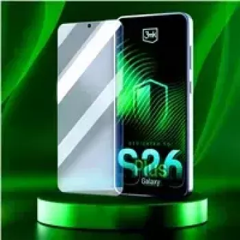 Grūdintas hibridinis ekrano apsauginis stiklas 3MK FlexibleGlass, skirtas Samsung Galaxy S26+