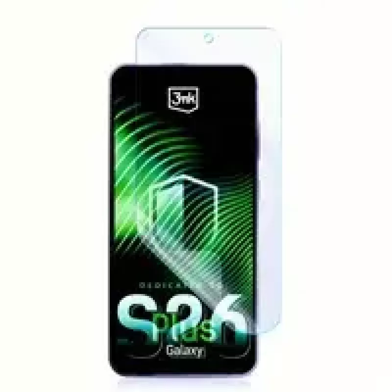 Grūdintas hibridinis ekrano apsauginis stiklas 3MK FlexibleGlass, skirtas Samsung Galaxy S26+