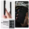 Apsauginis dėklas Crong Hybrid Matte Magnetic Samsung Galaxy S25 Ultra — TPU+PC, juodas