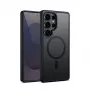 Apsauginis dėklas Crong Hybrid Matte Magnetic Samsung Galaxy S25 Ultra — TPU+PC, juodas