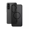 Apsauginis dėklas Crong Hybrid Matte Magnetic Samsung Galaxy A56 — TPU + PC, juodas