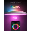 Išmanusis lubinis šviestuvas Govee 30cm RGBWW + RGBIC Wi‑Fi/Bluetooth 28 W, baltas, Ø300×30 mm