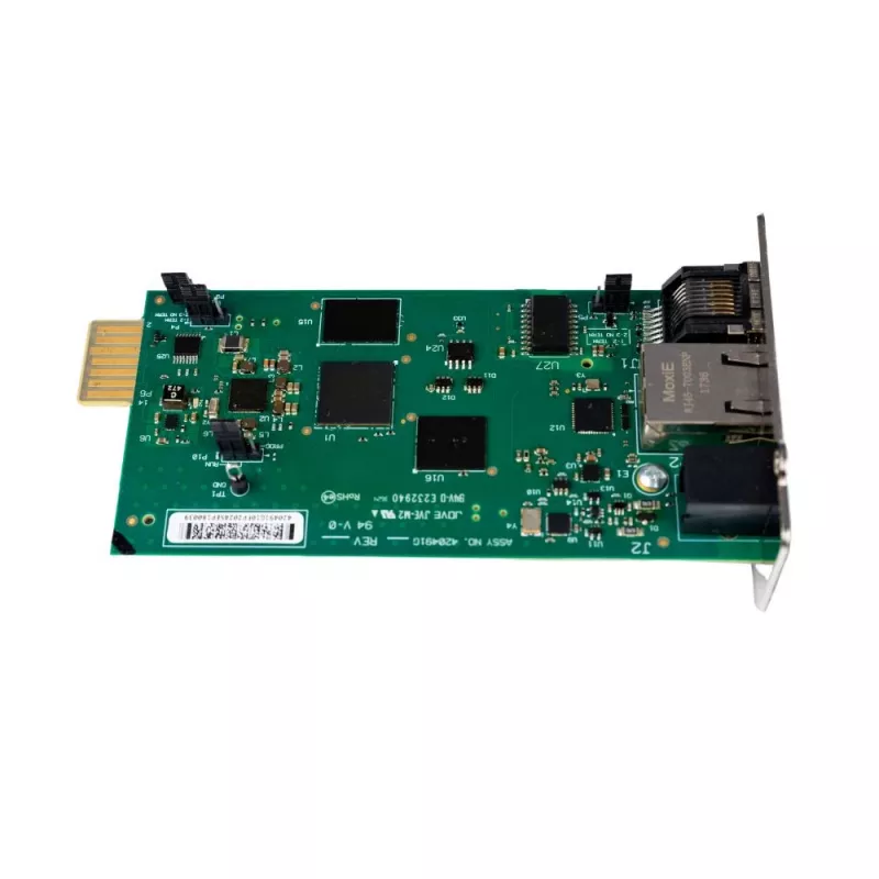Vertiv Liebert IntelliSlot RDU120 - tinklo plokštė, nuotolinio stebėjimo adapteris, RS-485, USB prievadas, UL2900-1 kibernetinio saugumo sertifikuota, 1 Gb Ethernet (RDU120)