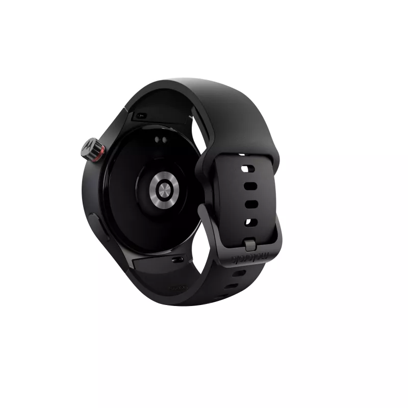 Motorola Moto Watch 3,63 cm (1,43 colio) OLED 47 mm skaitmeninis jutiklinis juodas GPS (palydovinis)