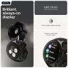 Motorola Moto Watch 3,63 cm (1,43 colio) OLED 47 mm skaitmeninis jutiklinis juodas GPS (palydovinis)