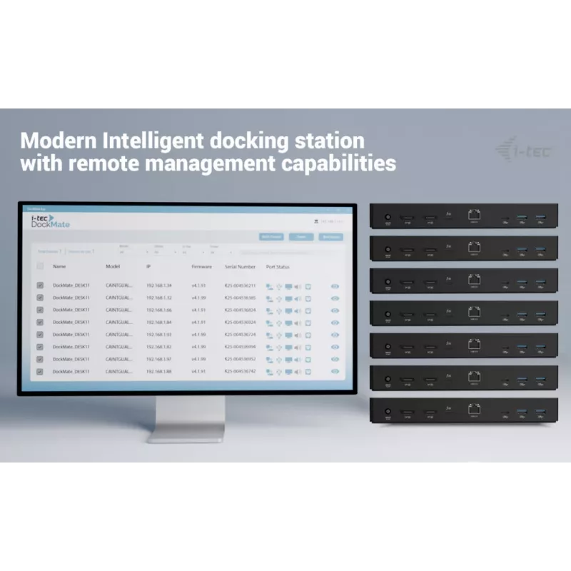 i-tec Thunderbolt 4 išmanioji dvigubo ekrano prijungimo stotelė + maitinimo tiekimas 90 W