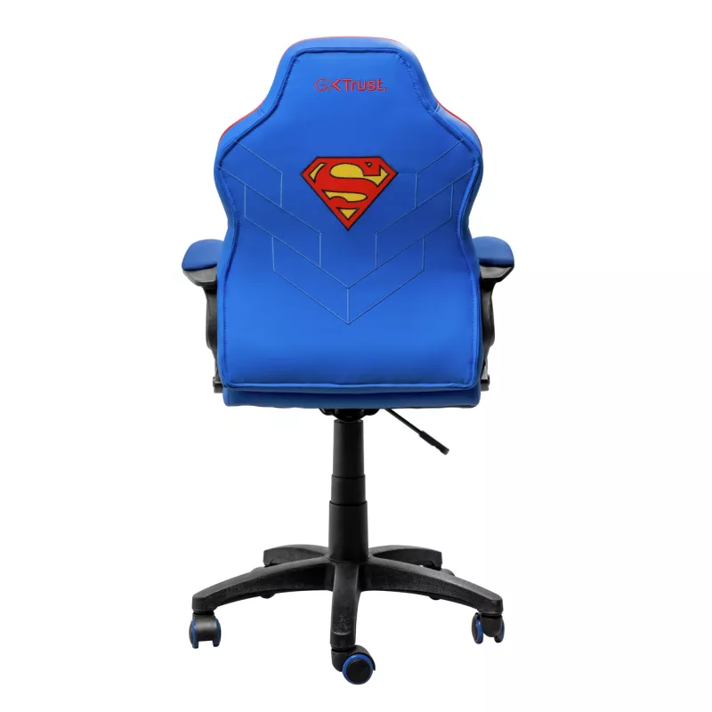 Žaidimų kėdė TRUST GXT 703SM REVVO Kids Superman Blue – vaikiška žaidimų kėdė, ergonomiškas dizainas, reguliuojamos funkcijos