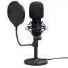 Studijinis mikrofonas TRUST GXT 269 Emita II — USB laidinis, metalinis korpusas, stalinis laikiklis, juodas (42×162×42 mm)