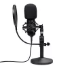 Studijinis mikrofonas TRUST GXT 269 Emita II — USB laidinis, metalinis korpusas, stalinis laikiklis, juodas (42×162×42 mm)