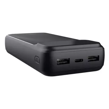 Išorinė baterija TRUST 25883 — 20000 mAh ličio jonų, PD ir greitas įkrovimas 3.0, 2×USB‑A + 1×USB‑C, 20 W, juoda