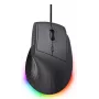 Žaidimų pelė TRUST GXT 145 Rexxa dešiniarankiams USB Type-A 12800 DPI, laidinė, RGB ratukas, juoda