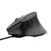 Žaidimų pelė TRUST GXT 145 Rexxa dešiniarankiams USB Type-A 12800 DPI, laidinė, RGB ratukas, juoda