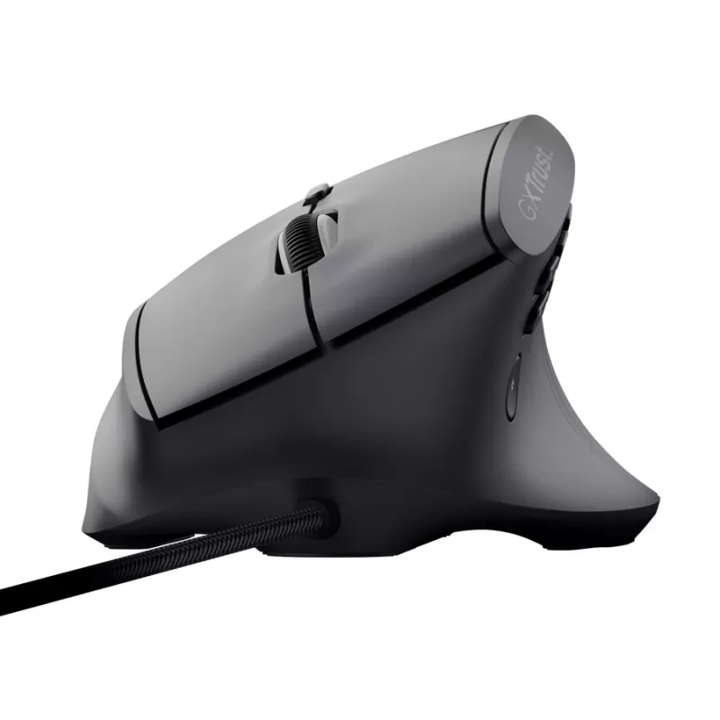 Žaidimų pelė TRUST GXT 145 Rexxa dešiniarankiams USB Type-A 12800 DPI, laidinė, RGB ratukas, juoda