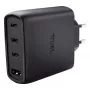 TRUST Maxo 65W vidaus kintamosios srovės greitasis įkroviklis, 3× USB-C, maks. 20V, 2 m laidas, juodas