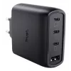 TRUST Maxo 65W vidaus kintamosios srovės greitasis įkroviklis, 3× USB-C, maks. 20V, 2 m laidas, juodas