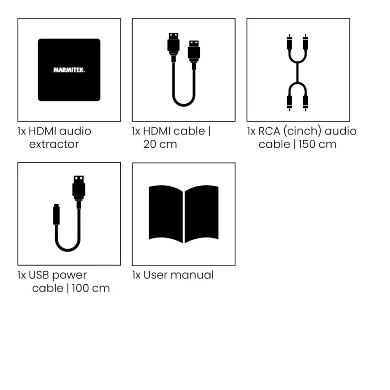 Marmitek Connect ARC13 - HDMI garso ištraukimo adapteris - ARC - CEC