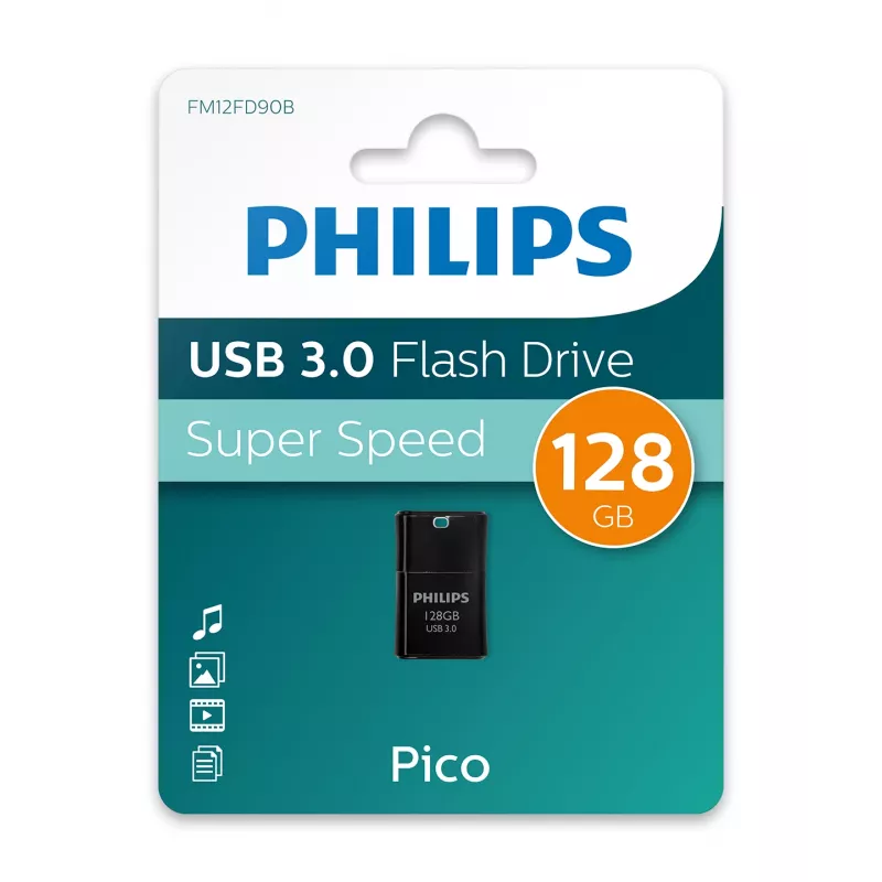 Philips Pico USB atmintinė 128 GB USB Type-A 3.2 Gen 1 (3.1 Gen 1) Juoda