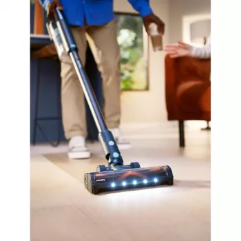 Stiebinis dulkių siurblys Philips 5000 serija XC5041/01 — belaidis ličio jonų 25,2 V, cikloninis be maišelio, sausam ir šlapiam valymui, kilpinė rankena, žalia spalva