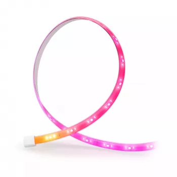 Philips Hue Flux šviesos juostos prailginimas 5 m, išmanioji juosta, Bluetooth/Zigbee, balta, silikoninė, įvairiaspalvė, 48 W